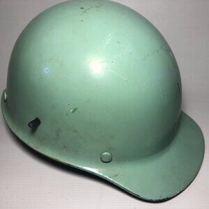 Vintage 1978  MSA Skull Guard Hard Hat Helmet Fiberglass